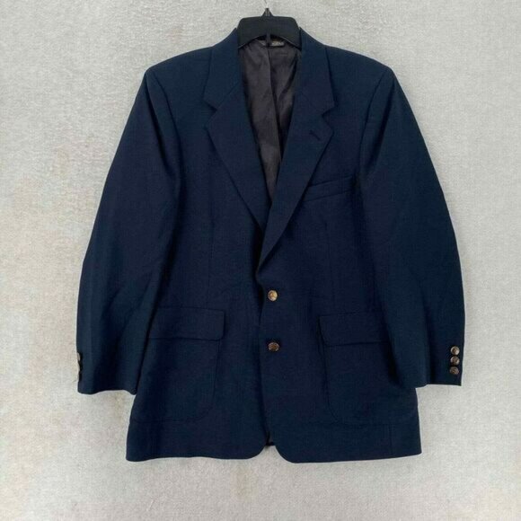 Vintage Levi Strauss Blazer Jacket Mens Sz 44R USA Made Blue Gold Buttons - Picture 4 of 16